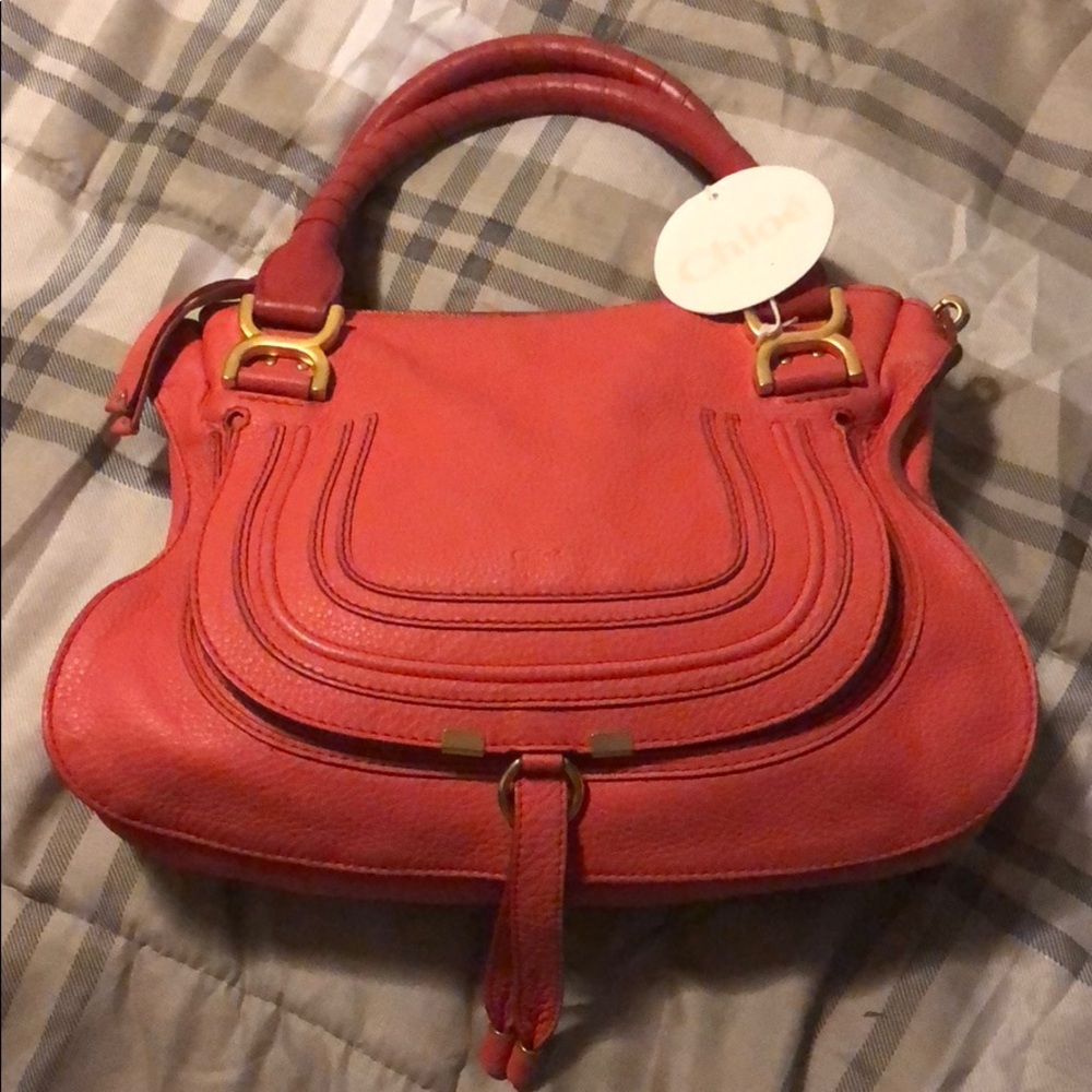 Chloe Marcie Medium Satchel, Paradise Pink